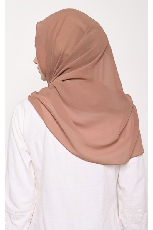 Pasmina Cerutti Baby Doll Jahit Tepi Rosybrown
